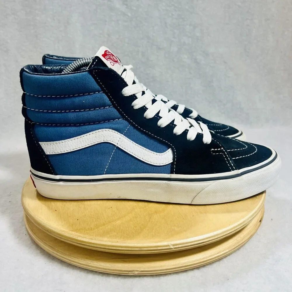 Vans Unisex Sk8 Hi 721356 Blue Casual Shoes‎ Sneakers Men’s 7 Women’s 8.5